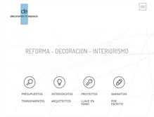 Tablet Screenshot of decorandotuespacio.com